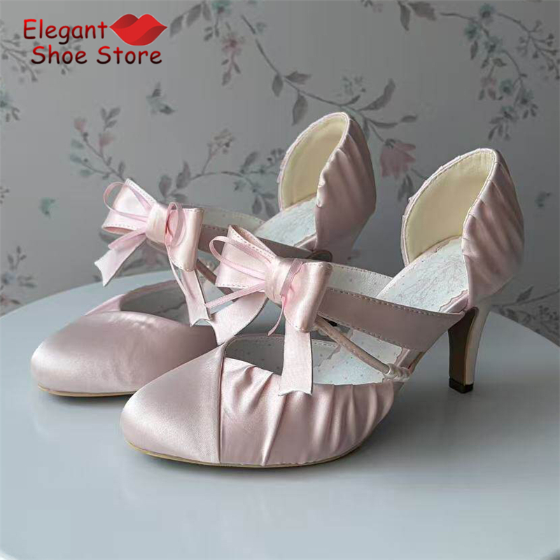 Slip Dress Satin - Sepatu Hak Tinggi Wanita dengan Tali