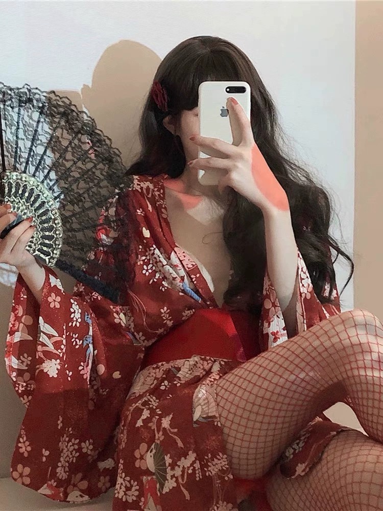 Pakaian tidur seksi Kimono Jep - Robe Silk Women ulasan dan harga