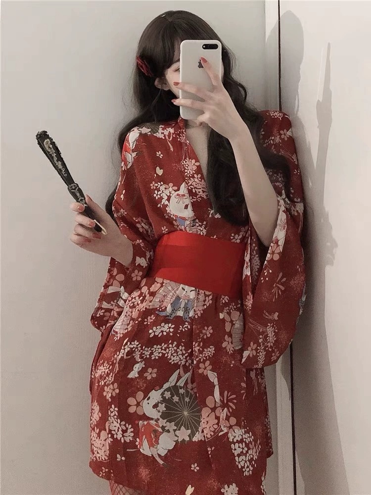 Pakaian tidur seksi Kimono Jep - Robe Silk Women ulasan dan harga